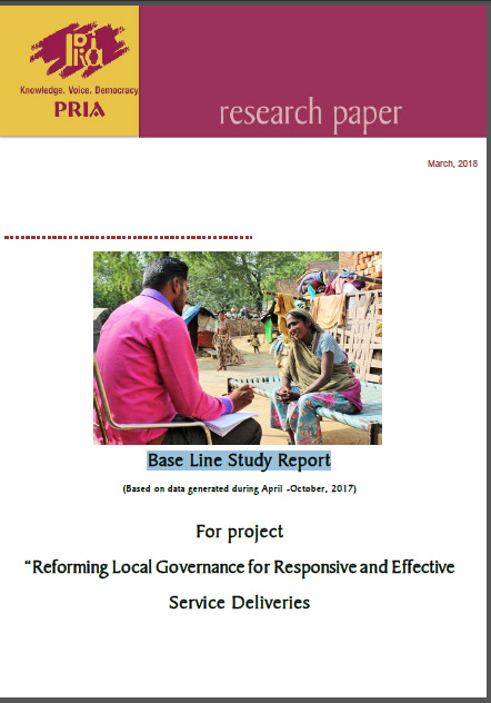 Base Line Study Report (April-October 2017)